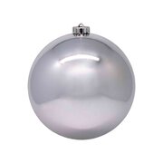 Weihnachtskugeln Christbaumkugeln XL aus Kunststoff silber, 20cm, 1 Stk.