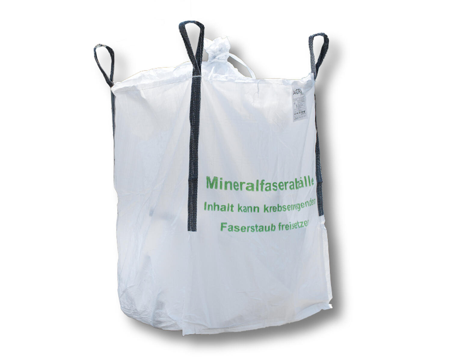 Big Bag 125 x 125 x 150 cm Typ Mineralwolle KMF 4 Hebeschlaufen + Schrze