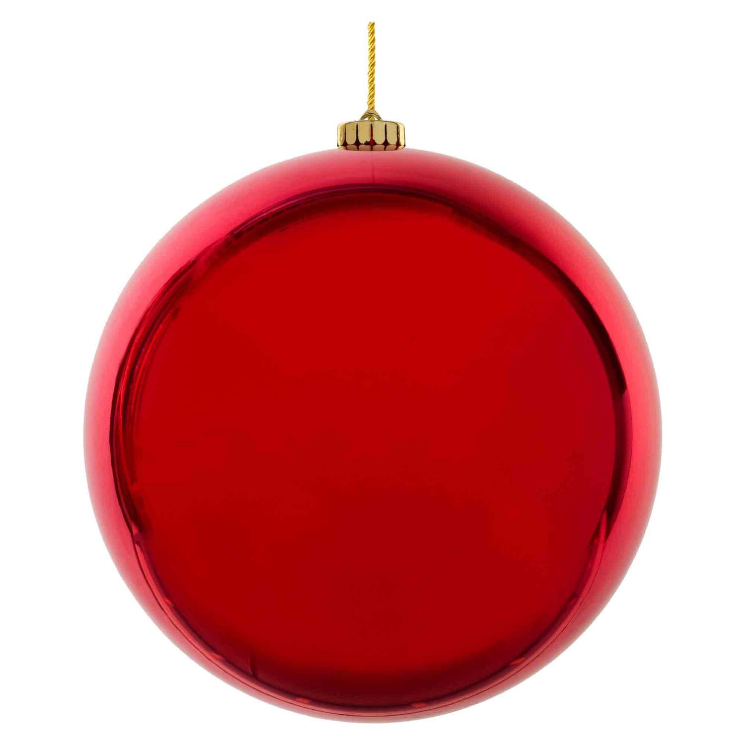 Weihnachtskugeln Christbaumkugeln XL aus Kunststoff rot 25cm, 1 Stk.