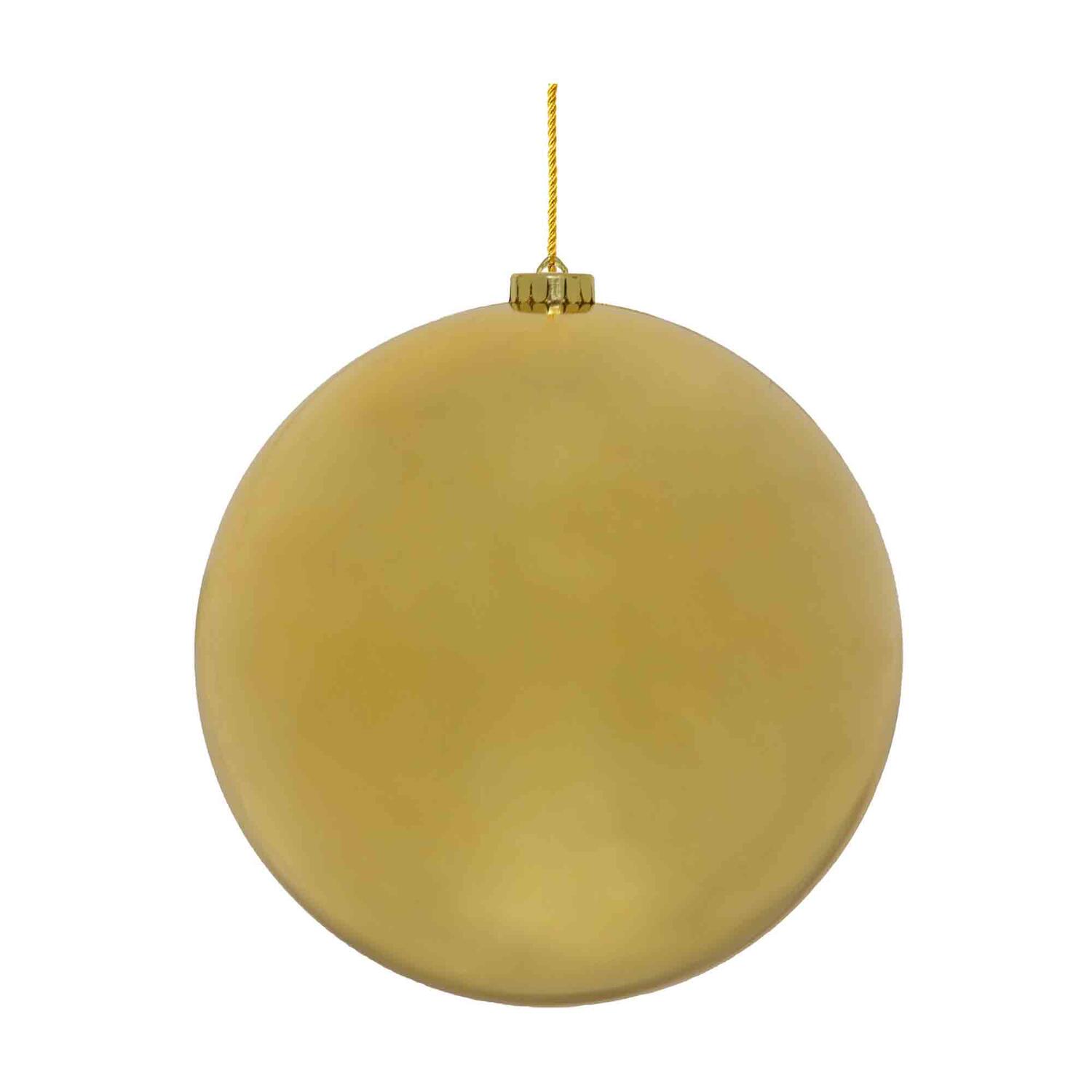 Weihnachtskugeln XL aus Kunststoff gold, 15cm, 1 Stk.