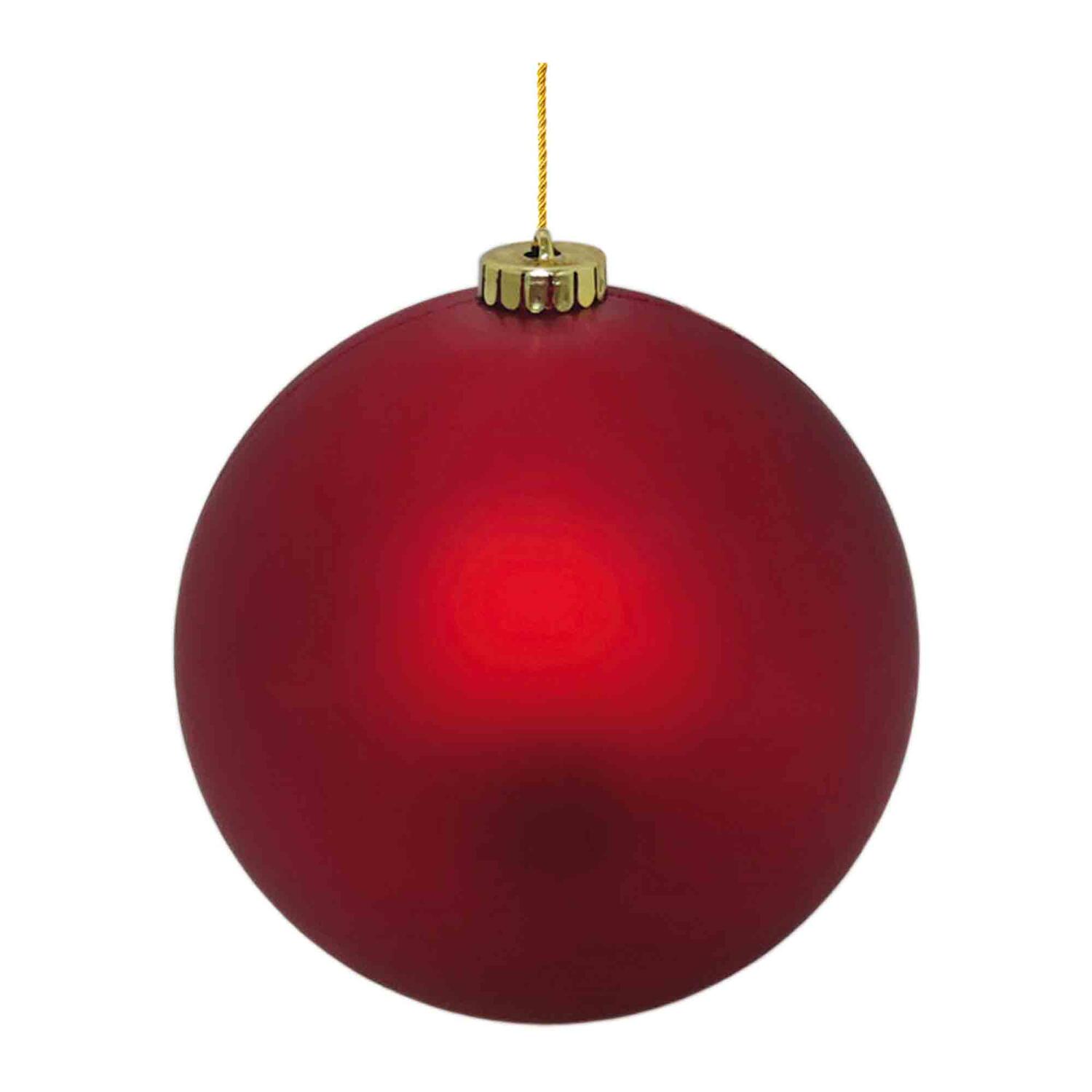 Weihnachtskugeln Christbaumkugeln XL aus Kunststoff rot matt, 20cm, 1 Stk.