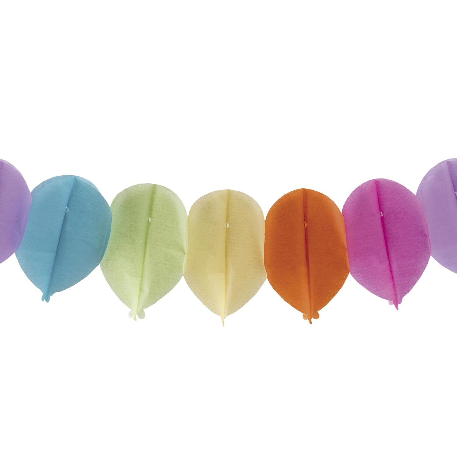 Ballon-Girlande Farbenspiel aus Papier schwer entflammbar 18x13.3cm 3.6m, 1 Stk.