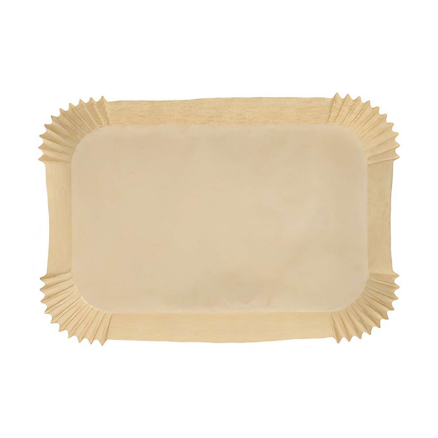 Backpapierzuschnitte fr Heiluftfritteusen Mikrowelle Backofen 22 x 14 x 4,5cm braun, 100 Stk.