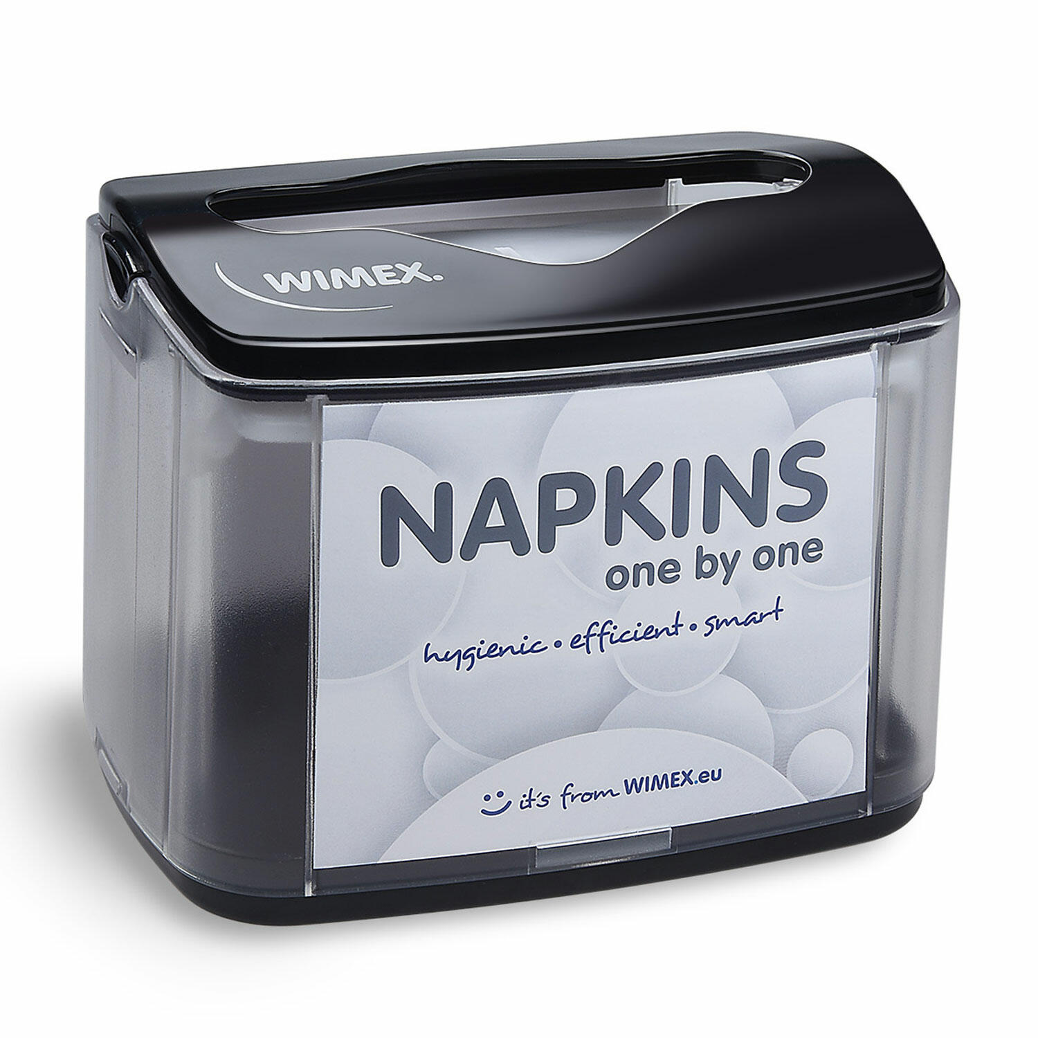 NAPKINS Tischspender fr Spenderservietten modernes Design schwarz ABS Metall